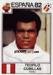 Sticker Teofilo Cubillas - FIFA World Cup España 1982 n. 85 - Panini