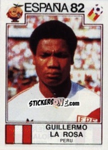 Cromo Guillermo La Rosa - FIFA World Cup España 1982 - Panini