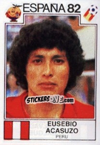 Sticker Eusebio Acasuzo - FIFA World Cup España 1982 - Panini