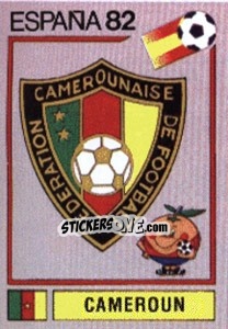 Sticker Cameroun (emblem) - FIFA World Cup España 1982 n. 90 - Panini