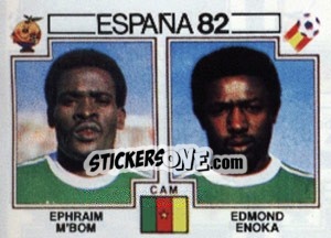 Sticker Ephraim M'Bom / Edmond Enoka - FIFA World Cup España 1982 n. 94 - Panini
