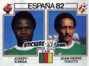 Figurina Joseph Kanga / Jean-Pierre Tokoto - FIFA World Cup España 1982 - Panini