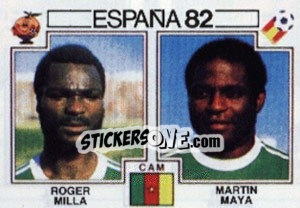 Figurina Roger Milla / Martin Maya - FIFA World Cup España 1982 n. 98 - Panini
