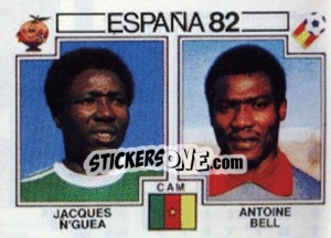 Sticker Jacques N'Guea / Antoine Bell - FIFA World Cup España 1982 n. 99 - Panini