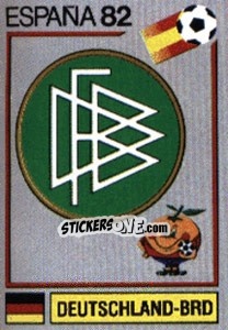 Cromo Deutschland-BRD (emblem) - FIFA World Cup España 1982 - Panini