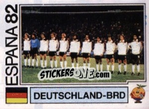 Sticker Deutschland-BRD (team) - FIFA World Cup España 1982 - Panini