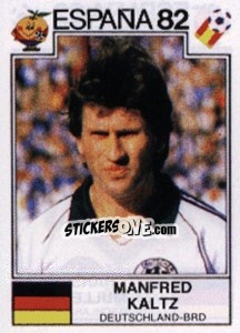 Sticker Manfred Kaltz - FIFA World Cup España 1982 - Panini