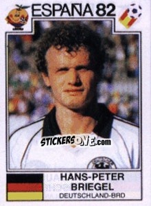 Sticker Hans-Peter Briegel - FIFA World Cup España 1982 n. 117 - Panini