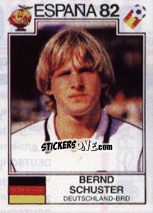 Sticker Bernd Schuster - FIFA World Cup España 1982 n. 120 - Panini