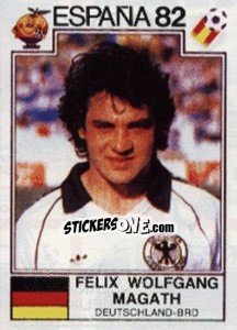 Sticker Felix Wolfgang Magath - FIFA World Cup España 1982 - Panini
