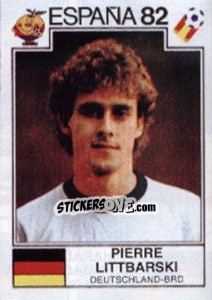 Figurina Pierre Littbarski - FIFA World Cup España 1982 - Panini