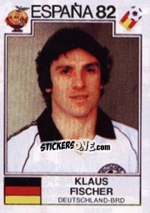 Sticker Klaus Fischer - FIFA World Cup España 1982 n. 125 - Panini