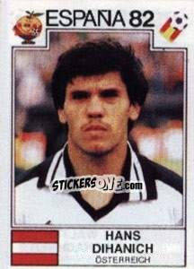 Sticker Hans Dihanich - FIFA World Cup España 1982 n. 131 - Panini