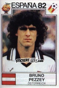 Sticker Bruno Pezzey - FIFA World Cup España 1982 - Panini