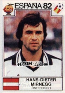 Sticker Hans-Dieter Mirnegg - FIFA World Cup España 1982 - Panini