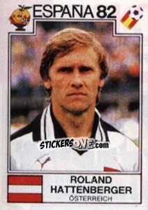 Sticker Roland Hattenberger - FIFA World Cup España 1982 - Panini