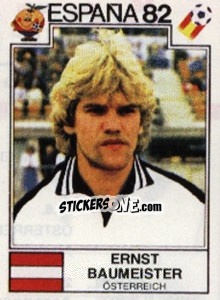 Sticker Ernst Baumeister - FIFA World Cup España 1982 - Panini