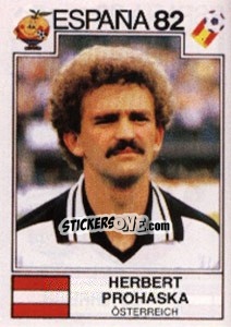 Sticker Herbert Prohaska - FIFA World Cup España 1982 n. 139 - Panini