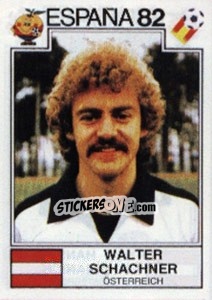 Cromo Walter Schachner - FIFA World Cup España 1982 - Panini