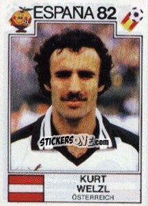 Sticker Kurt Welzl - FIFA World Cup España 1982 n. 143 - Panini
