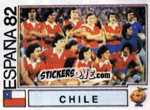 Cromo Chile (team) - FIFA World Cup España 1982 - Panini