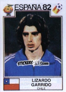 Sticker Lizardo Garrido - FIFA World Cup España 1982 - Panini