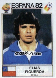 Cromo Elias Figueroa - FIFA World Cup España 1982 - Panini