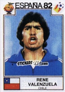 Sticker Rene Valenzuela - FIFA World Cup España 1982 - Panini