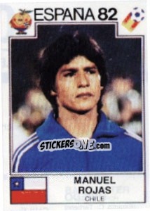Sticker Manuel Rojas - FIFA World Cup España 1982 n. 156 - Panini