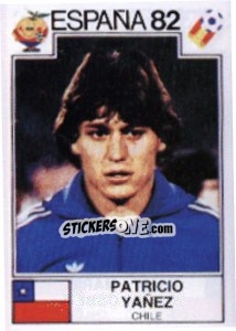 Sticker Patrizio Yanez - FIFA World Cup España 1982 - Panini