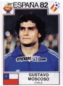 Sticker Gustavo Moscoso - FIFA World Cup España 1982 - Panini