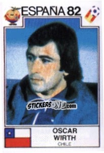 Sticker Oscar Wirth - FIFA World Cup España 1982 n. 163 - Panini