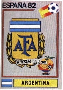 Cromo Argentina (emblem) - FIFA World Cup España 1982 - Panini