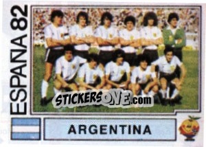 Figurina Argentina (team) - FIFA World Cup España 1982 - Panini