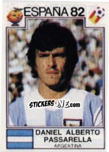 Sticker Daniel Alberto Passarella - FIFA World Cup España 1982 n. 170 - Panini