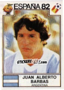 Sticker Juan Alberto Barbas - FIFA World Cup España 1982 - Panini