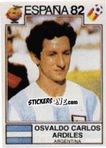 Sticker Osvaldo Carlos Ardiles - FIFA World Cup España 1982 - Panini