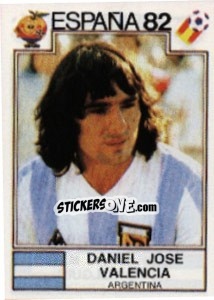 Cromo Daniel Jose Valencia - FIFA World Cup España 1982 - Panini