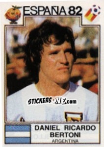 Sticker Daniel Ricardo Bertoni - FIFA World Cup España 1982 - Panini