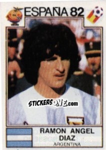 Sticker Ramon Angel Diaz - FIFA World Cup España 1982 - Panini