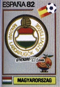 Sticker Magyarorszag (emblem) - FIFA World Cup España 1982 - Panini