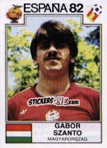 Cromo Gabor Szanto - FIFA World Cup España 1982 - Panini