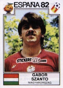 Sticker Gabor Szanto - FIFA World Cup España 1982 n. 186 - Panini