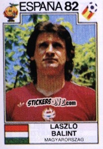 Sticker Laszlo Balint - FIFA World Cup España 1982 n. 187 - Panini