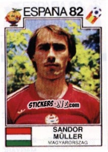 Sticker Sandor Muller - FIFA World Cup España 1982 n. 192 - Panini
