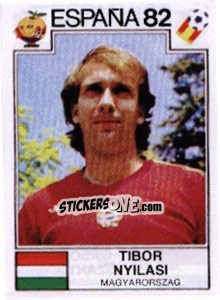 Cromo Tibor Nyilasi - FIFA World Cup España 1982 - Panini