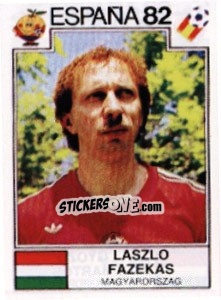 Cromo Laszlo Fazekas - FIFA World Cup España 1982 - Panini