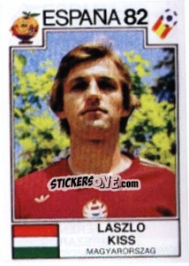 Sticker Laszlo Kiss - FIFA World Cup España 1982 n. 196 - Panini