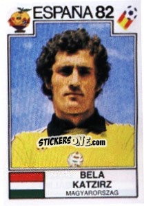 Sticker Bela Katzirz - FIFA World Cup España 1982 - Panini