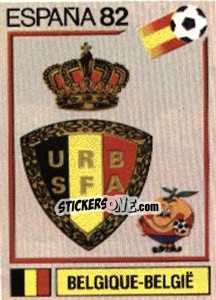 Sticker Belgique-Belgie (emblem) - FIFA World Cup España 1982 n. 200 - Panini